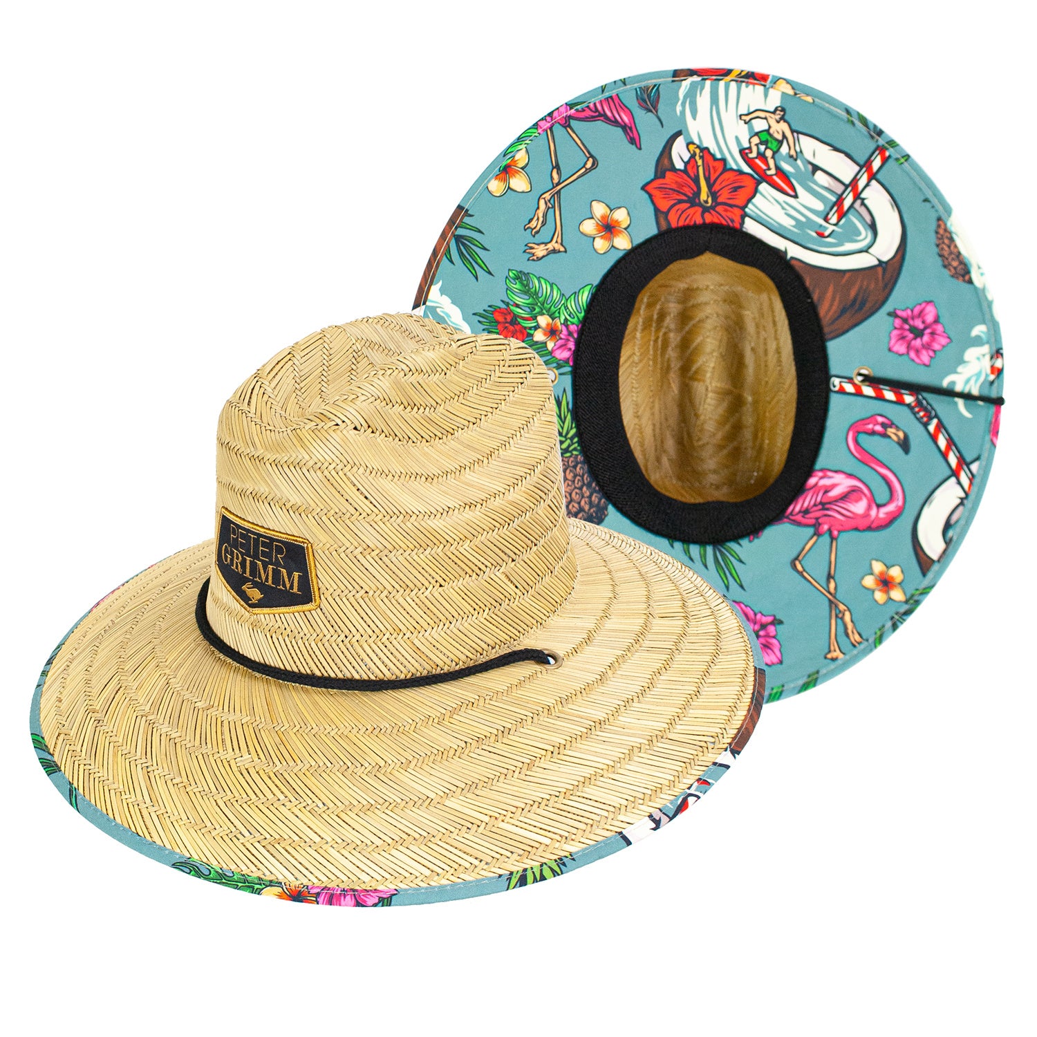 Waikiki Straw Lifeguard Hat Doba Default